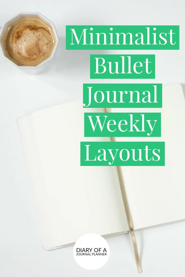 Buso Weekly spread ideas for minimalists or those that like to keep a simple bullet journal