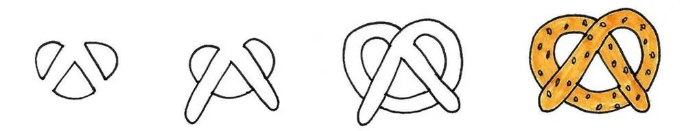 How to draw a pretzel