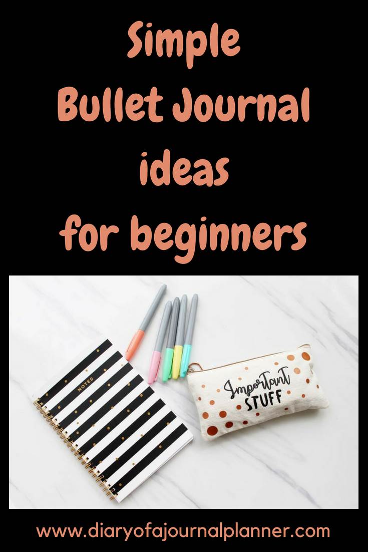 Simple bullet journal ideas for beginners #bulletjournal #bujo #journaling #planning