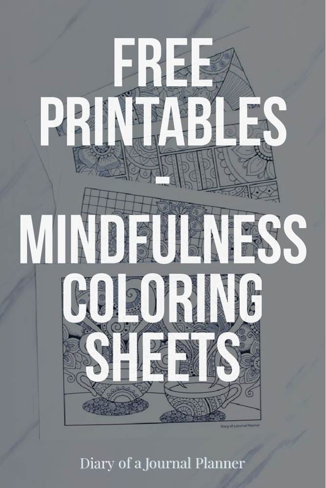 free mindfulness coloring sheets printable