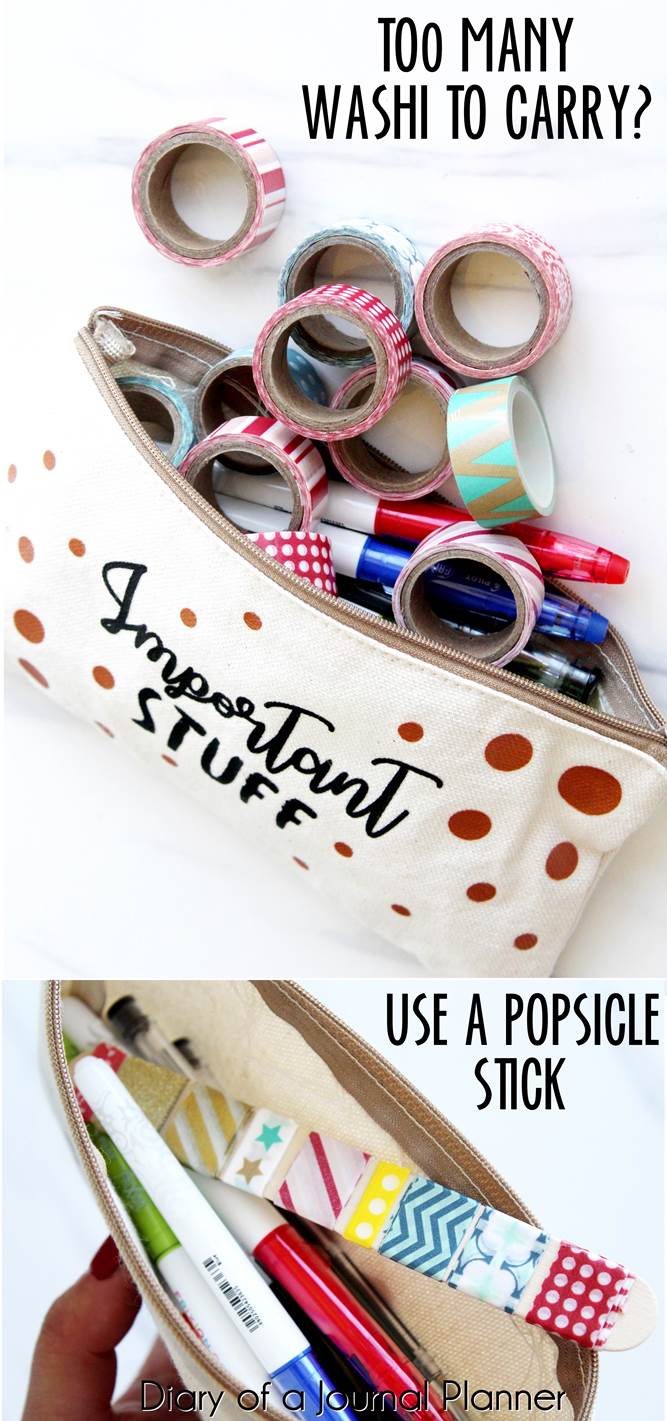 The Easy Way To Make A DIY Handy Washi Tape Holder - Pillar Box Blue