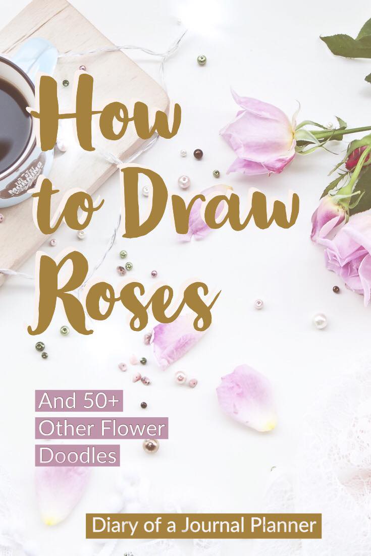 How to draw flowers for bullet journal
