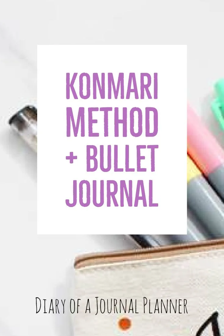 Konmari checklist bullet journal