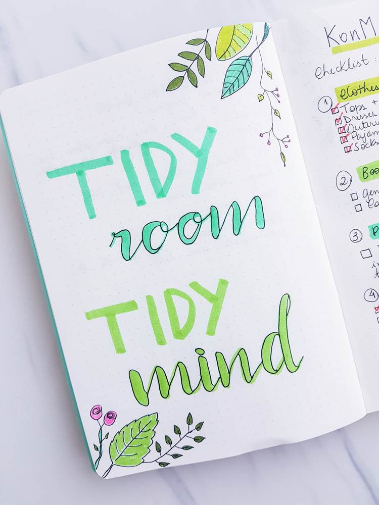 Tidy room, tidy mind. The konmari method for bullet journal with marie kondo checklist pdf