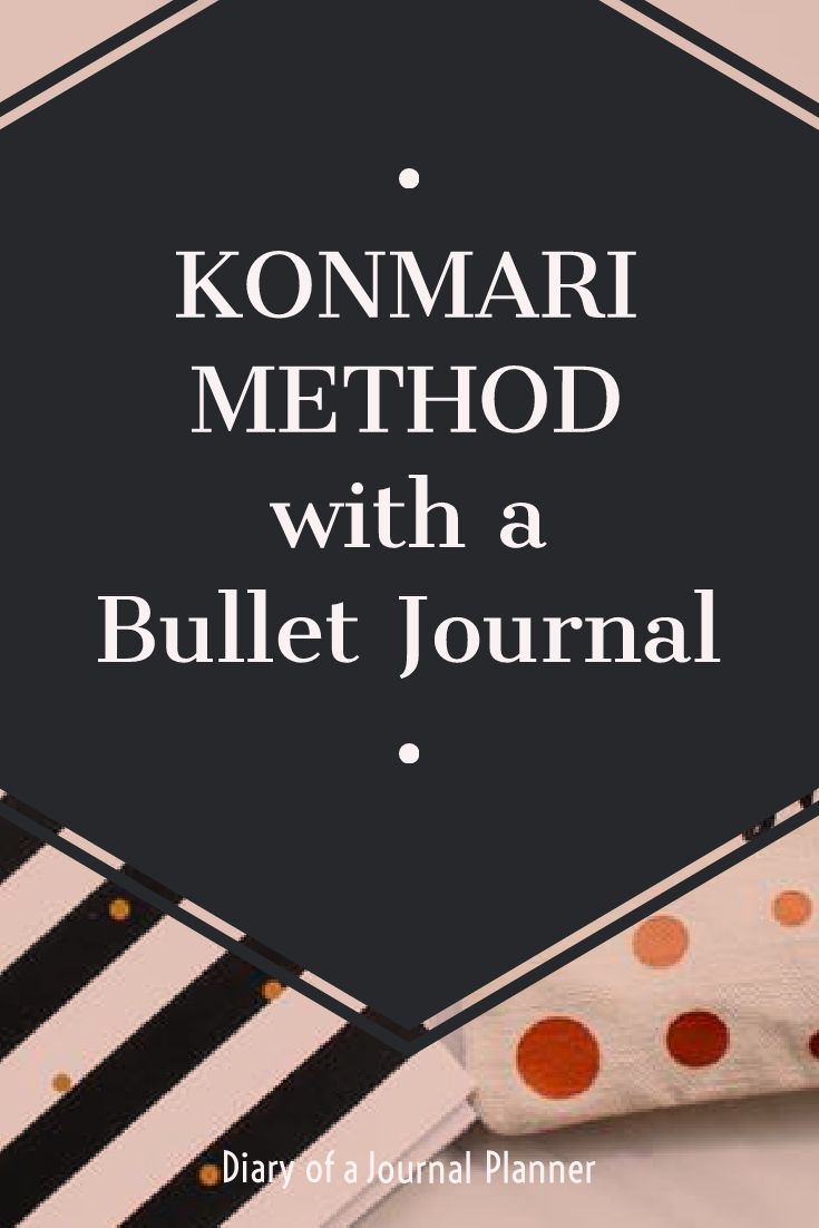 The konmari checklist for bullet journal