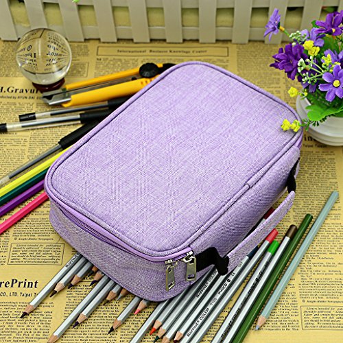 Dofilachy Journal Supplies Storage Case,Journal Case with 2 Detachable Layers- Travelling Bags for B5 Planner Pens Planner Stickers and Accessories