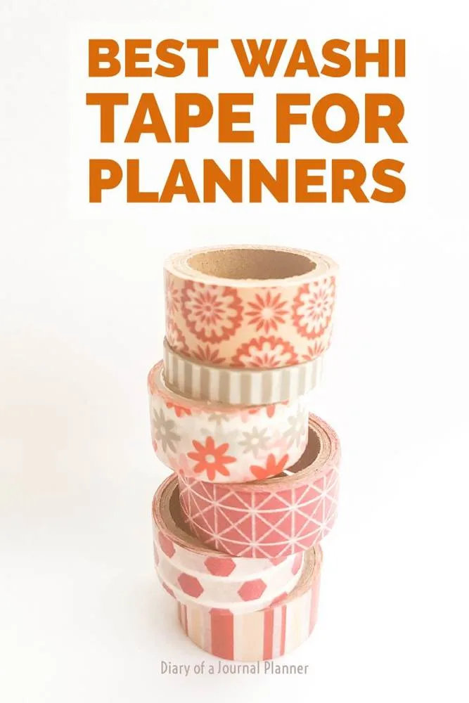 Best washi tapes for your planner #washi #washitape #washitapeprojects #dailyplanners #lifeplanners #bulletjournal #bujo