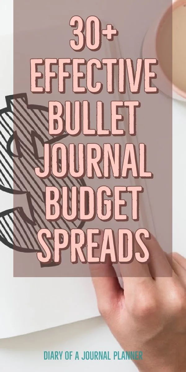 bullet journal budget