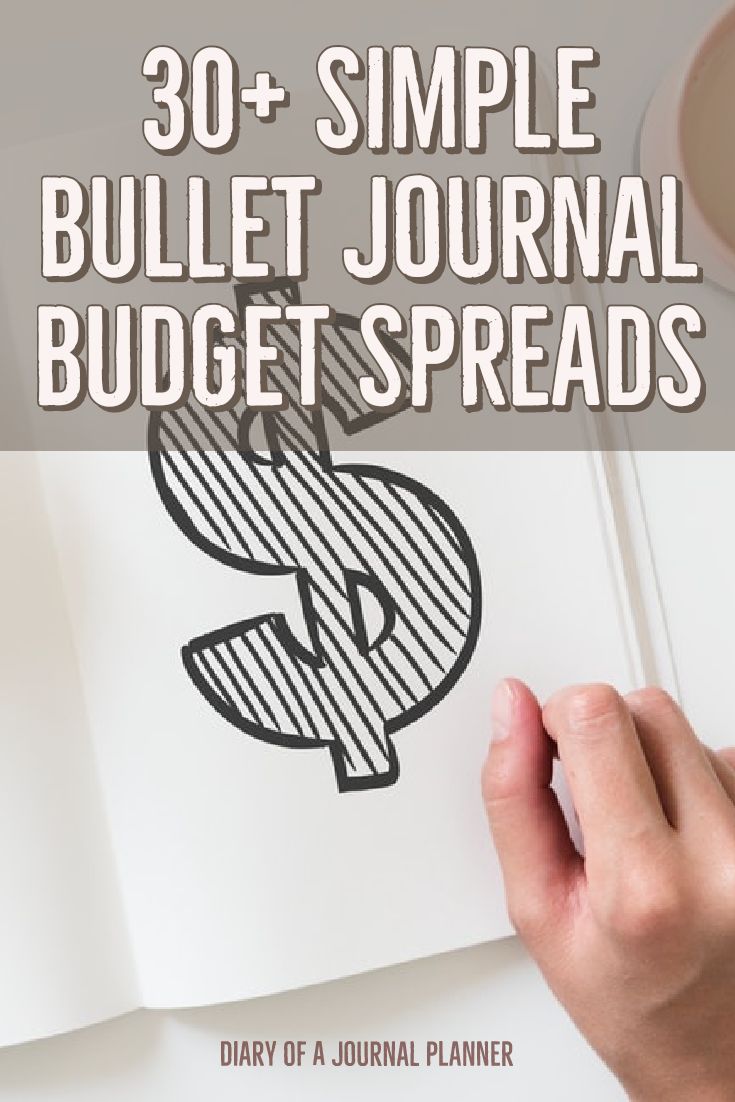 bullet journal finance tracker