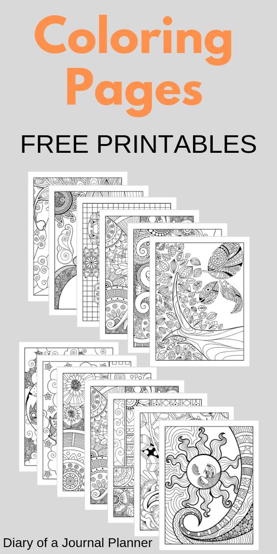 13 Free Printable Mindfulness Colouring Sheets