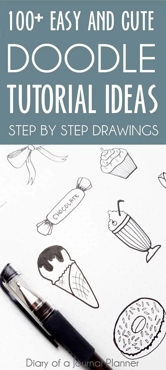 Ultimate List of Bullet Journal Doodles - 50 FREE Step-by-step