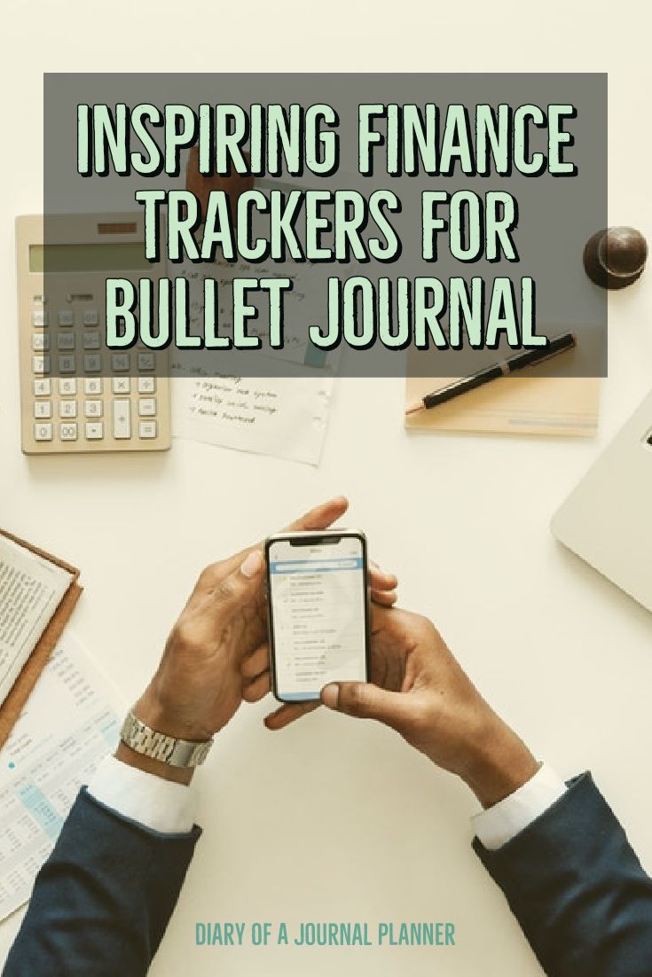 expense tracker bullet journal printable