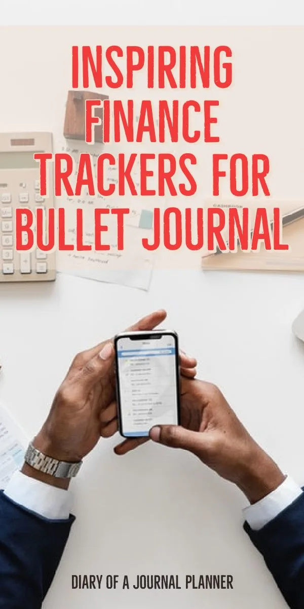 bullet journal fincance spread