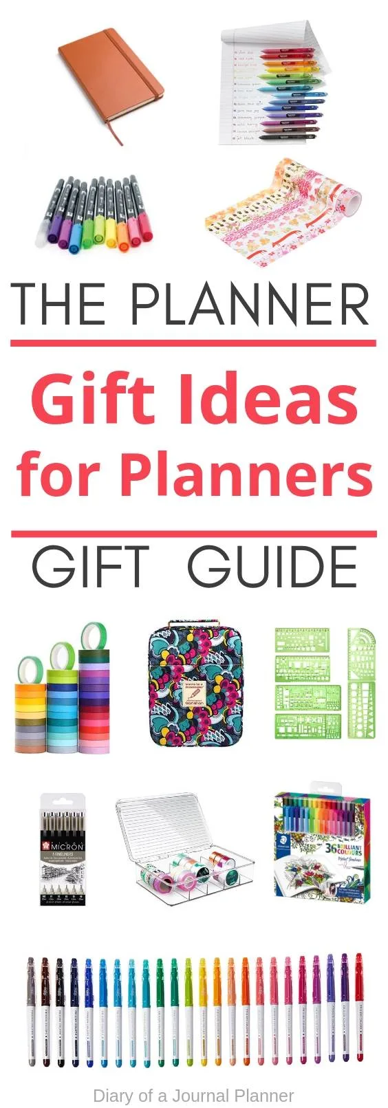 the planner gift guide, gift ideas for planners and bujo lovers