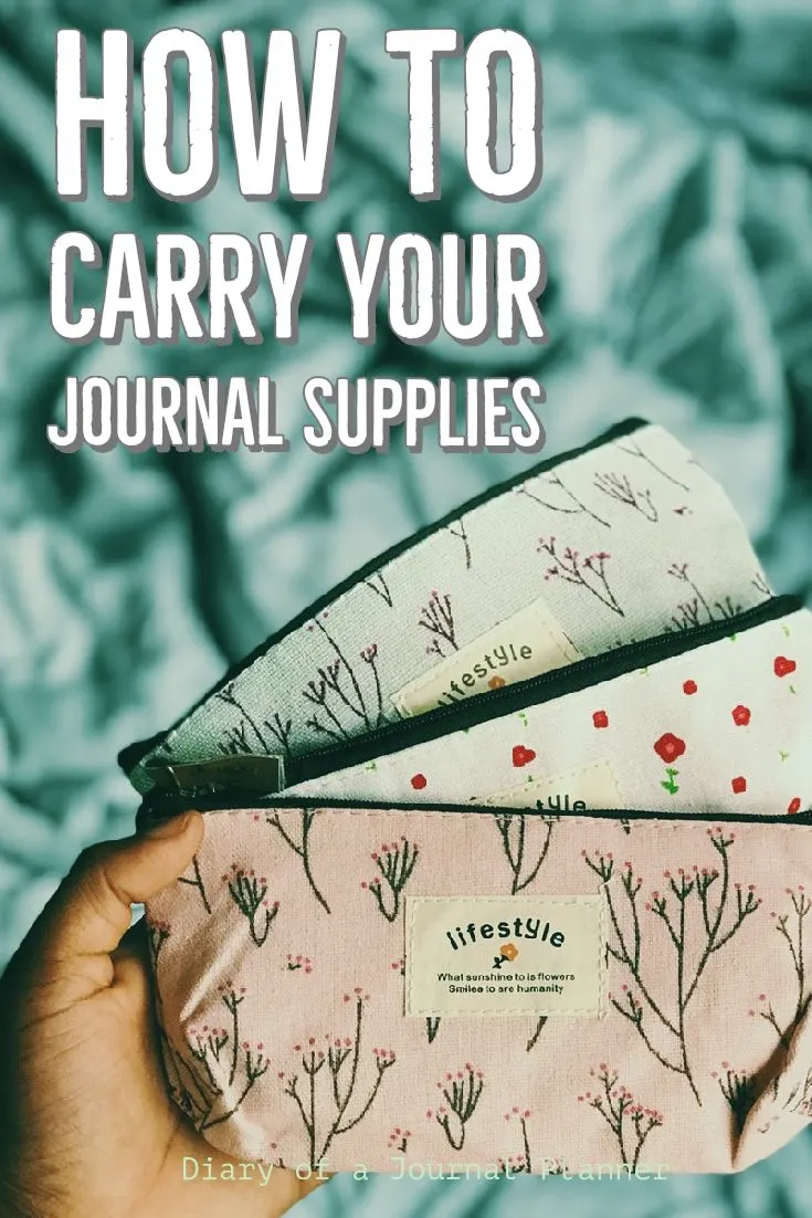 Sunny Streak Journal Supplies Storage Case (Large - Gray) - Bullet Journal Supplies Storage Organizing Travel Case