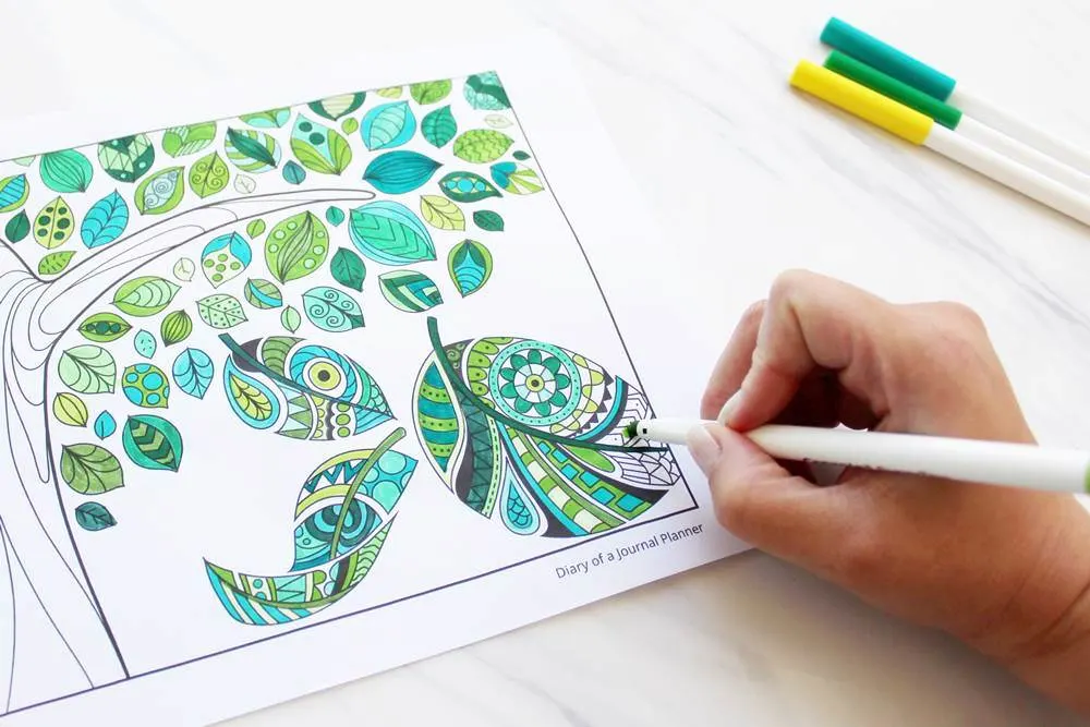 mindfullness coloring pages