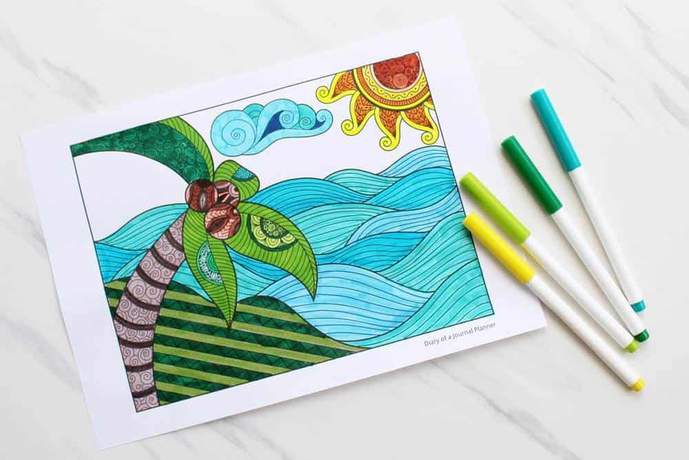 Free Printable Mindfulness Colouring Worksheets