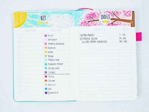 Bullet Journal Keys: How to use them + a list of key and signifier symbols