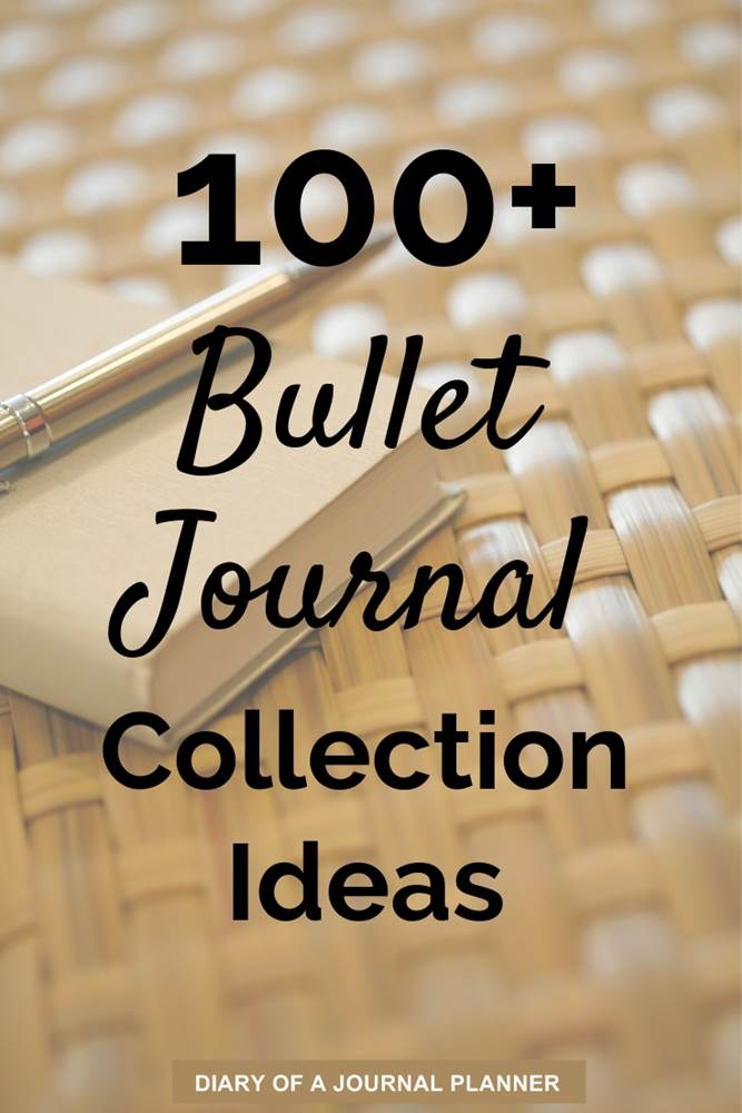 Bullet journal collection ideas