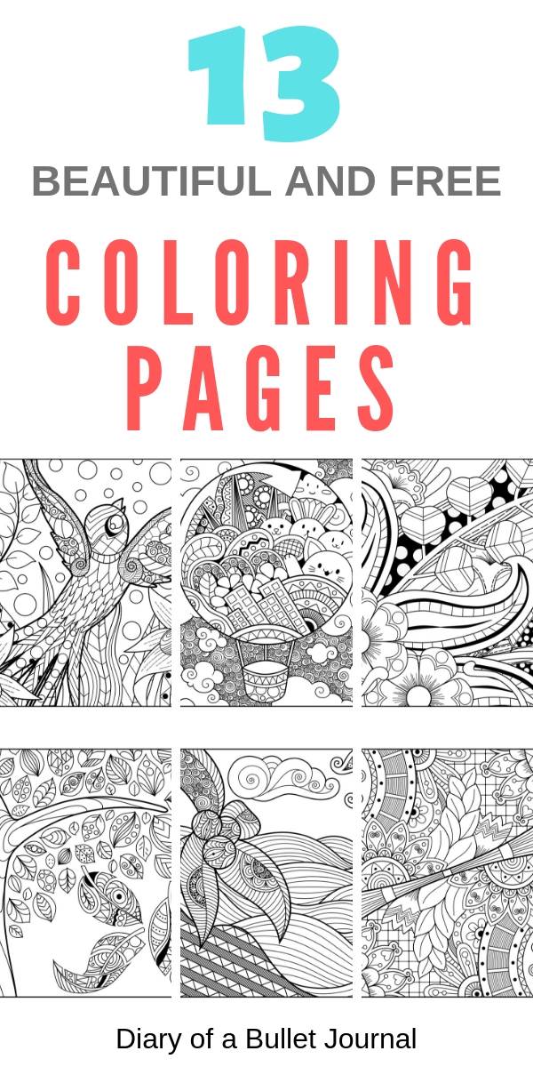 13 Free Printable Mindfulness Colouring Sheets