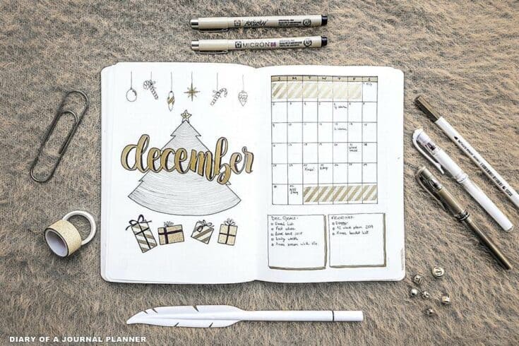 December Bullet Journal (Christmas Spreads That You Need In Your Bujo)