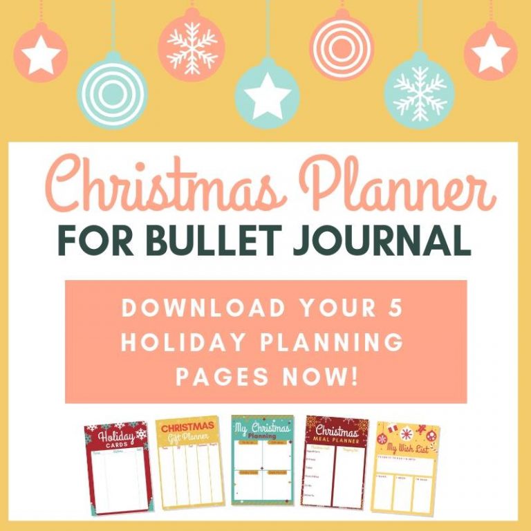 Bullet Journal Christmas Planning (5 FREE Bujo Christmas Printables)