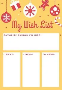 my wish list printable
