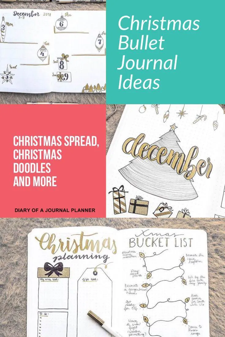 December bullet journal and Christmas ideas