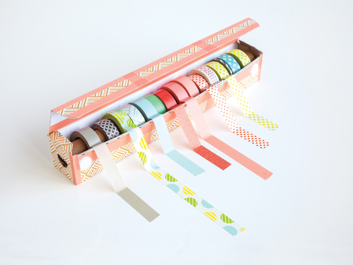 DIY washi Tape dispenser, washi tape storage diy