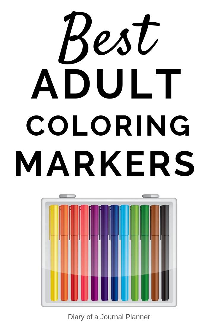 best adult colring markers for your coloring books or pages