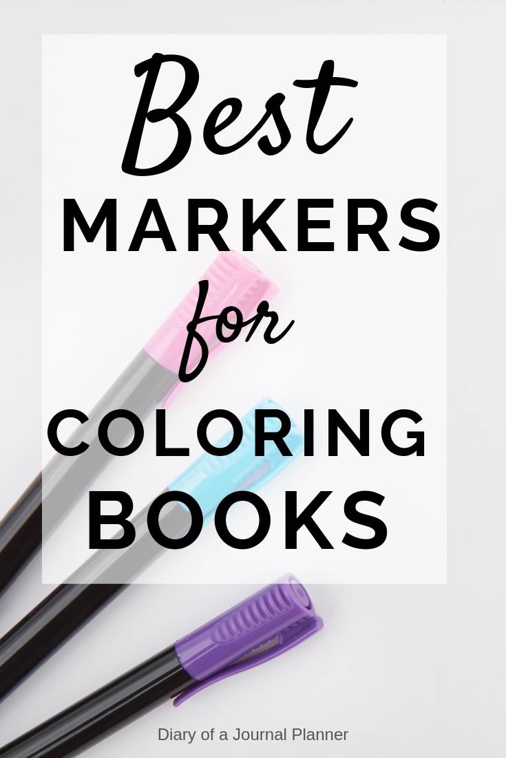 Best markers for adults or kids to use in coloring books, page and drawings projects. Tips for what marker to use in what kind of paper. The best coloring markers for adults including Crayola, tombow, copic and more.