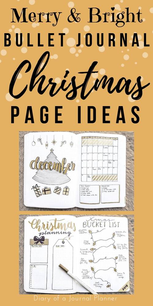 Christmas bullet journal ideas