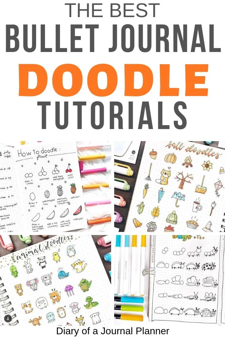 Ultimate List of Bullet Journal Doodles - 50 FREE Step-by-step