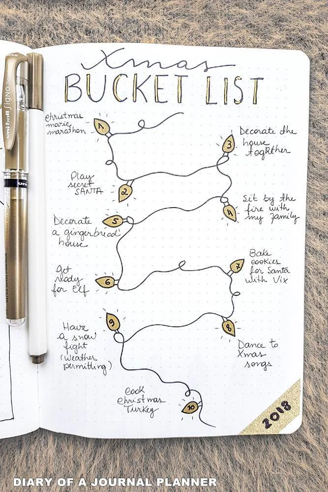 How To Prepare For Christmas Festivities In Your Bullet Journal