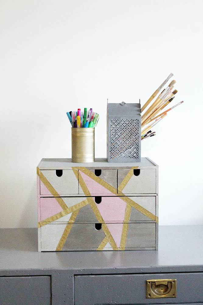 diy desk supplies organizer makeover