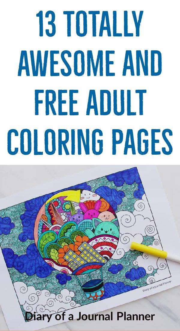 free adult coloring pages