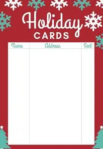 holiday cards checklist printable