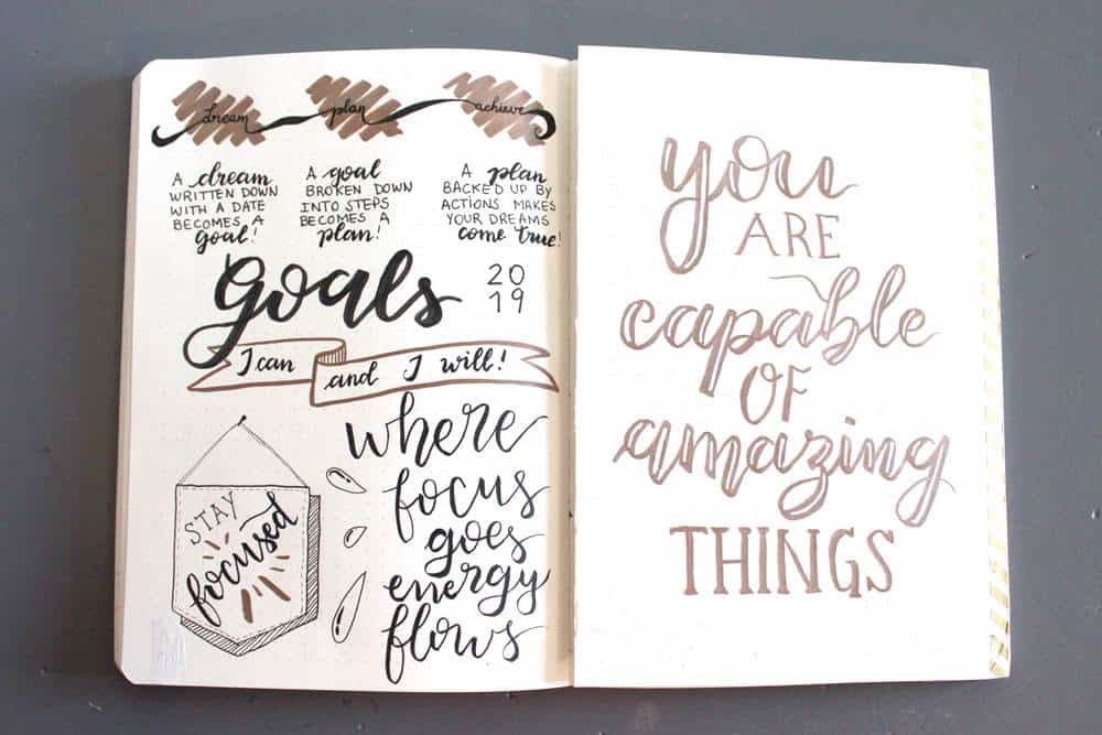 Bullet Journal Vision Journal (Create a Journal Vision Board for 2021)