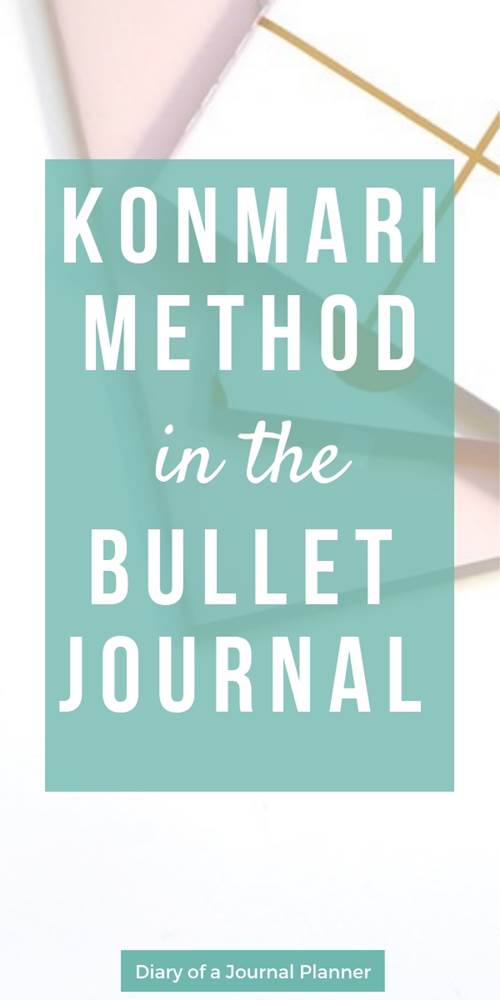 the konmari method in the bullet journal