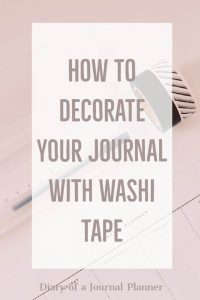 40 Creative Bullet Journal Washi Tape Ideas