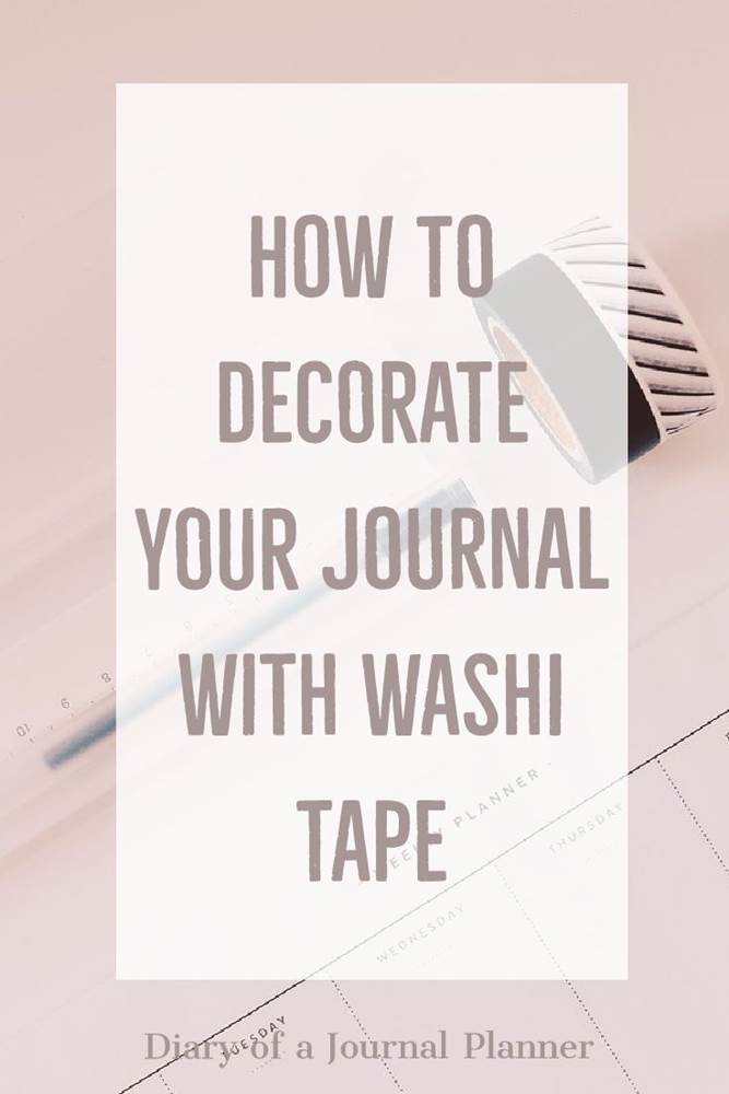 How to decorate your planner with washi tape - 40 ideas #washi #washitape #bulletjournal