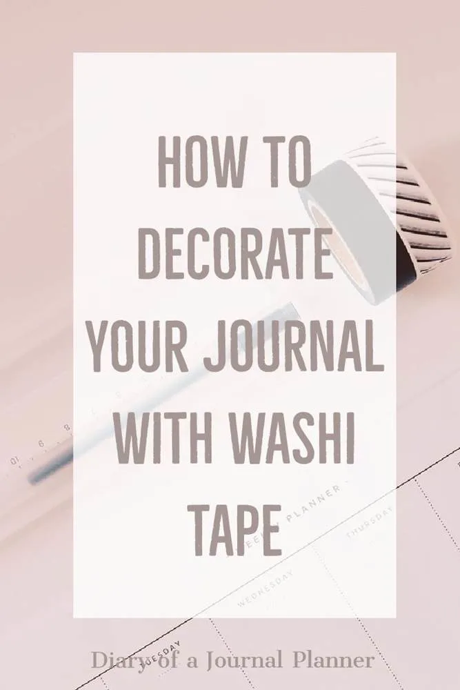 How to decorate your planner with washi tape - 40 ideas #washi #washitape #bulletjournal