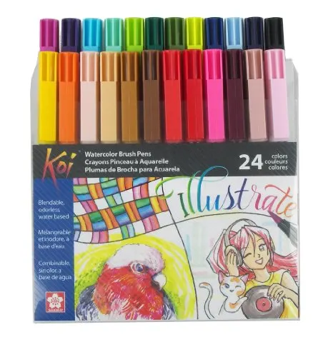 THR3E STROKES Caliart Brush Pens for Coloring Books