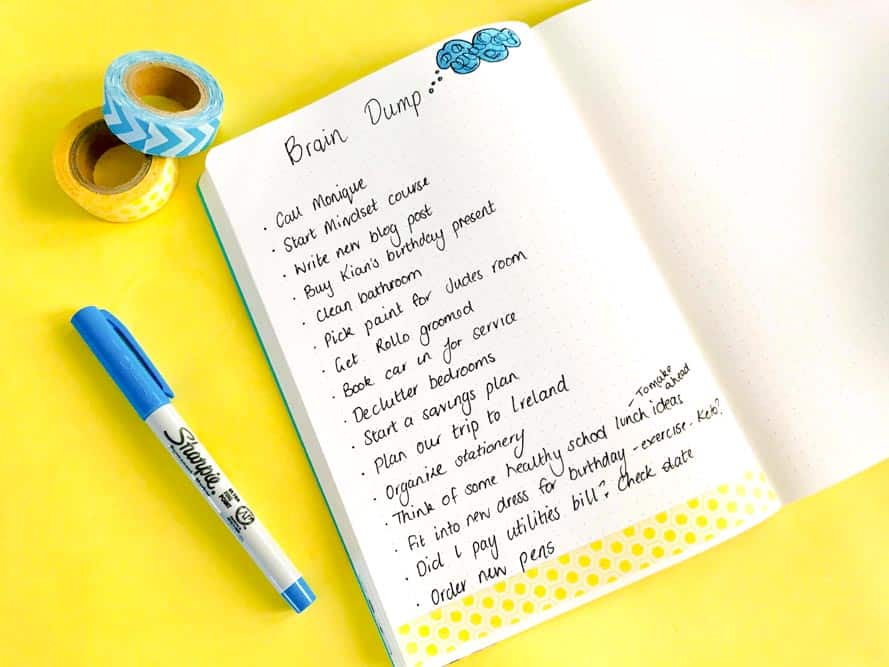 Sticky Note Brain Dump Printable – Let's Live and Learn