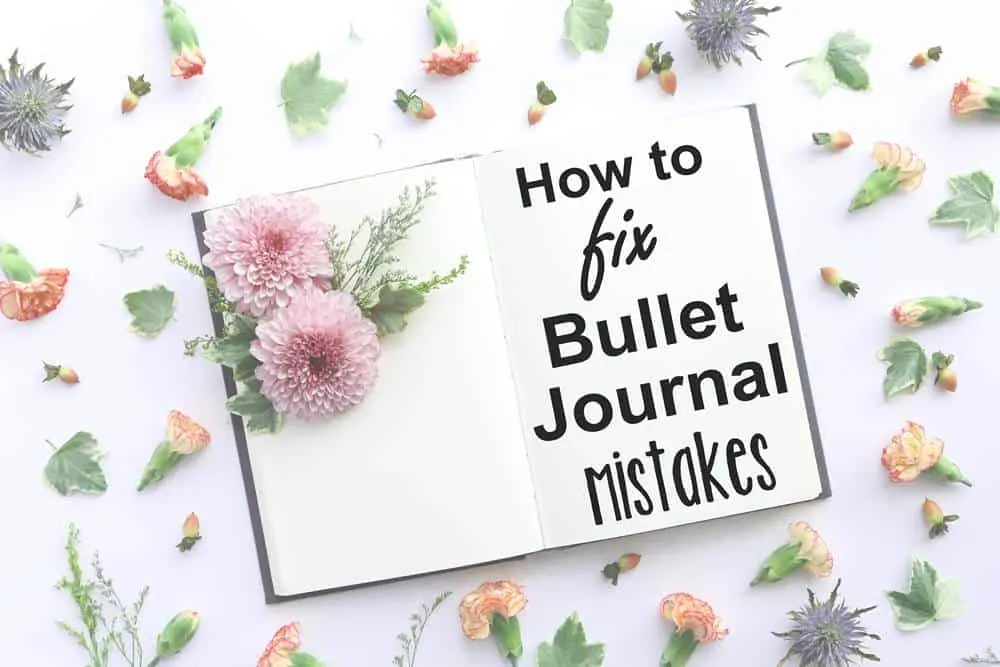 How to fix mistakes in your bullet journal