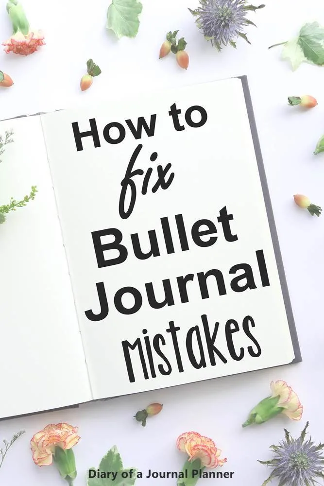 Correcting Bullet Journal Mistakes