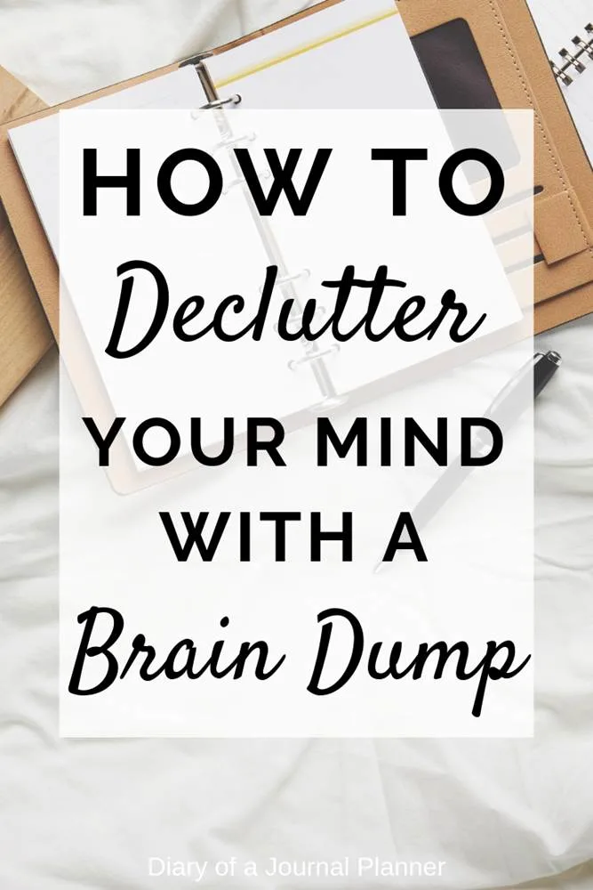 Brain Dump with tabs - Spiral notebook to gather all your thoughts