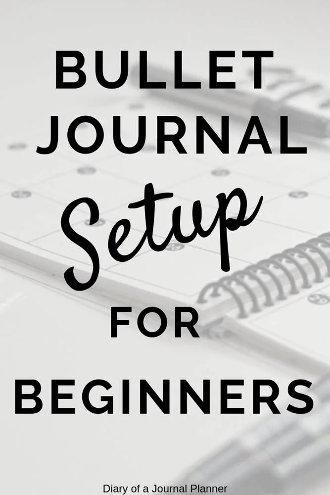 bullet journal set up for beginners