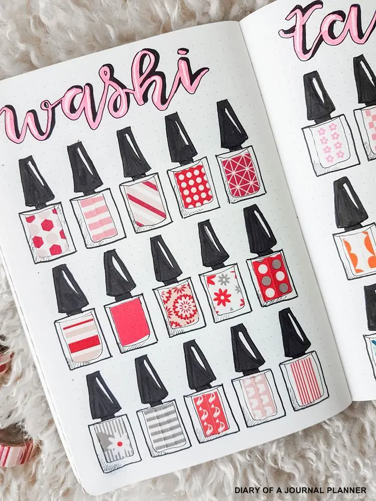 How To Use Washi Tapes In Your Bullet Journal + Free Printable