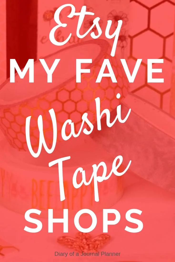 where do you buy washi tape? My fave etsy shops for cute washi tape